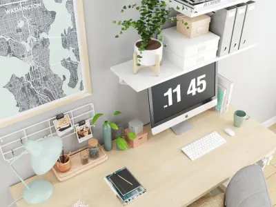 IKEA Workplace-02 3D model