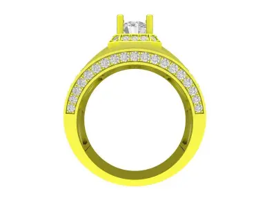 7295 luxury korean diamond fashion men ring 3D print model