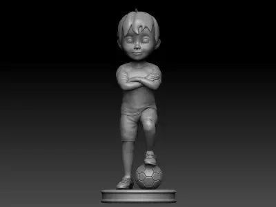 3D Printable Football Kid 3D print model