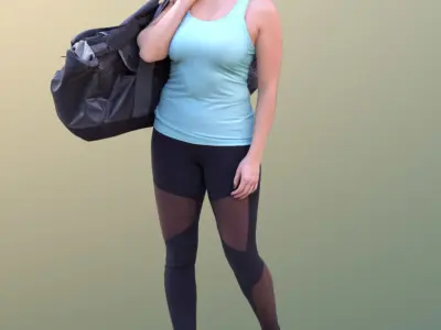 Rocio 10573 - Walking Sport Girl Low-poly 3D model