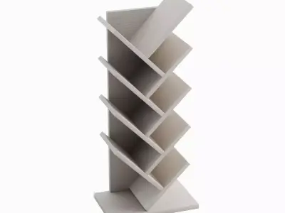 Medium Bookshelf 01 Low-poly 3D model