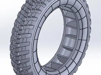 Ba 64 Wheel 3D print model