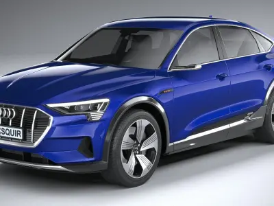 Audi E-Tron Sportback 2021 3D model