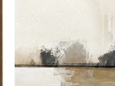 Plaster Two Photo Frame 400 Low-poly 3D model