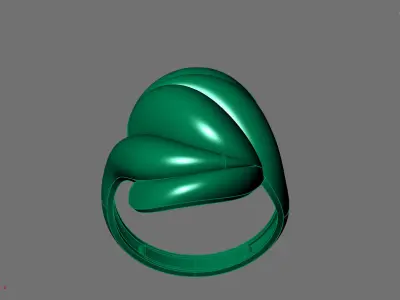 Women Ring Plain Ring Ready STL 3DM Models Womens Rings 3D print model buy