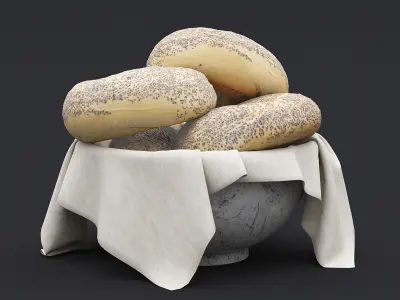 Bagel Bowl 3D model
