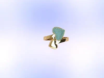 new gold   Ring 3D print model