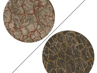 Round Rug Set 280 3D model
