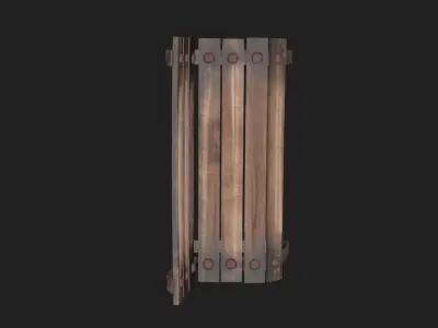 3D model of bench Free low-poly 3D model