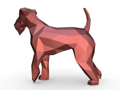 Airedale terrier 3D print model