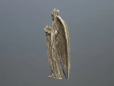 Angel Statue 2 Low-poly 3D model