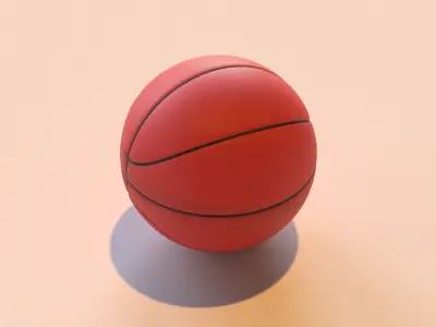 basketball Free low-poly 3D model
