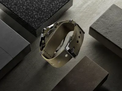 TAG Heuer Aquaracer  - Corona render  3D model