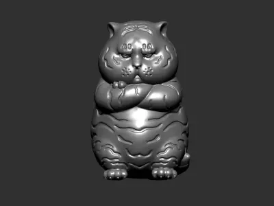 tiger angry 3D print model