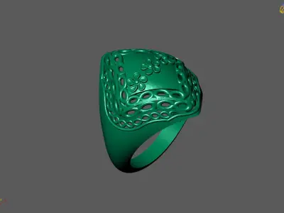 Plain Ring Women Ready STL 3DM Models Womens Rings 3D models 3D print model 76