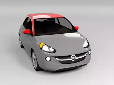 OPEL ADAM LOWPOLY Low-poly 3D model