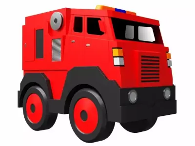 Toy Fire Truck 3D model