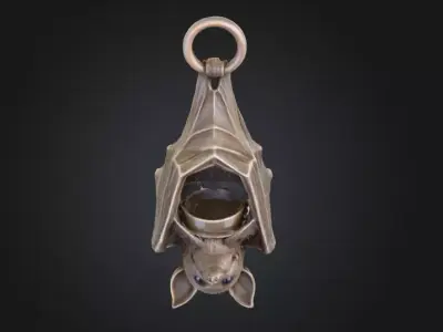 Candle Holder Low-poly 3D model