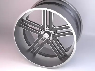 Raceline 406 OUTBREAK Wheels  Low-poly 3D model