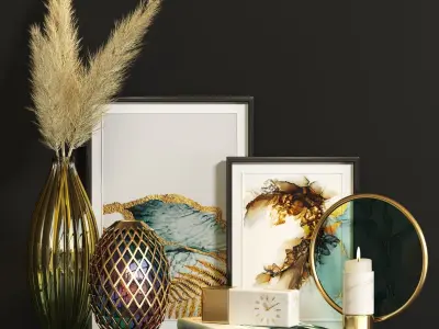 Decorative Set Qr 01 3D model