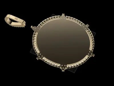 picture pendant chain STL 3D model