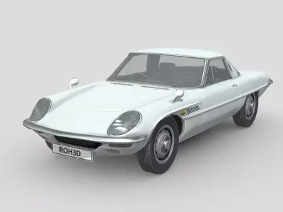 Mazda Cosmo 1967 Low-poly 3D model