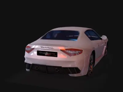 Maserati Gran Turismo Low Poly Low-poly 3D model
