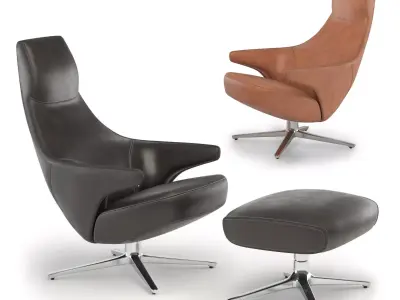 Armchair Poltrona Jay Lounge 3D model