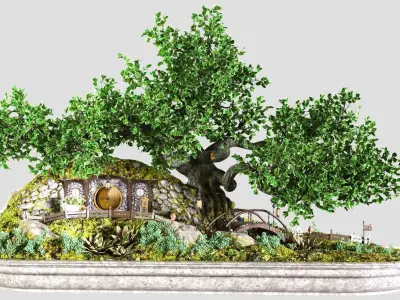 bonsai style hobbit 3D model