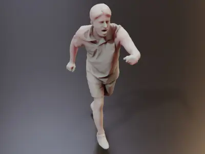 Realistic Soccer Players 3D - Detailed and Render-Ready 3D model
