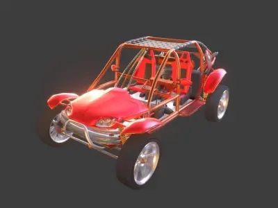 Desert Buggy Vehicle By Gorgan 3D model