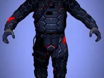 3D Character Model Soldier Free low-poly 3D model