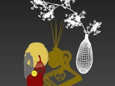 Decorative set 001 3D model