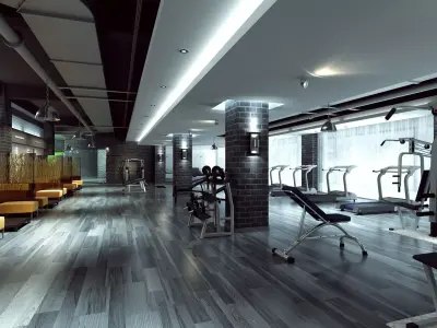Gym Model best gyms in chennai 3D model