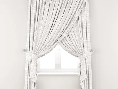 Curtain 6 with bow 3D model