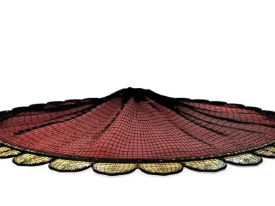 Christmas decorations Christmas Tree Skirt Low-poly 3D model