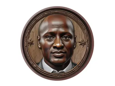 Patrick Vieira Footballer Medallion 3D print model