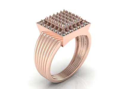 Jewelry Diamond Ring 3D Print Model 3D print model 21