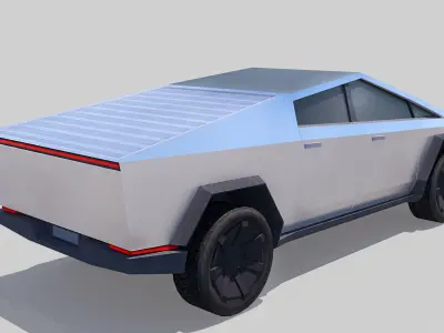 Tesla Cybertruck  Low-poly 3D model