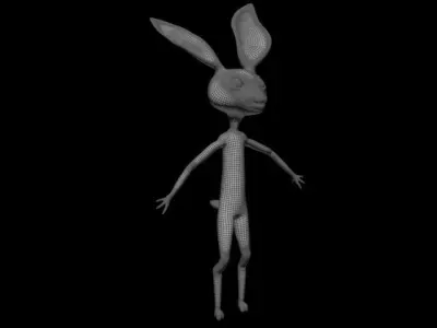 Cartoon deer 3D model