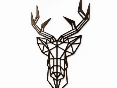Deer Head Wall decoration 3D model