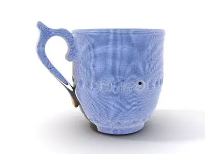 Polka Dot Ceramic Mug model pack Low-poly 3D model