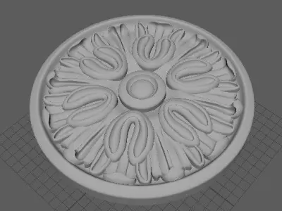 rosette decorative medallion 3D model purchase