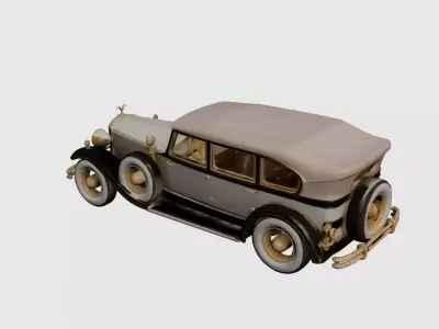 1920s Early Vintage Luxury Touring 3D model 3D model
