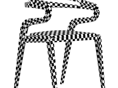 Kassite chair 3d model Low-poly 3D model