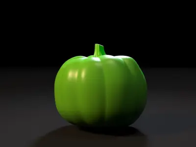 Scary halloween pumpkin 3D print model