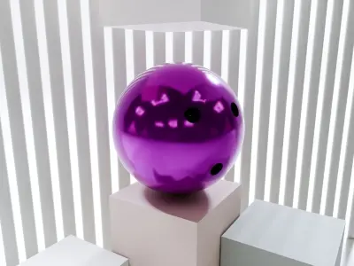 Sports Ball Set Low-poly 3D model
