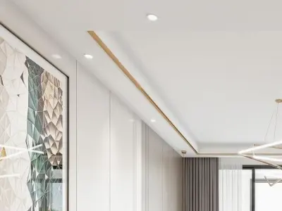 Luxury Modern Restaurant 3D model