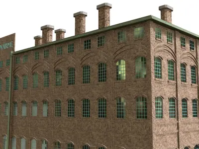 Siemens Fabrik warehouse 1938 ww2 3D model