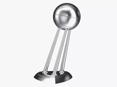 Woman Basketball Championship Trophy 3D model